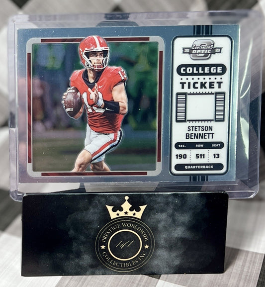 STETSON BENNETT 2023 Optic Contenders College Ticket Silver Holo Rookie #22 RAMS