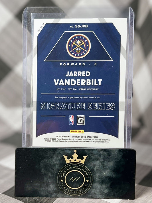 Jarred Vanderbilt 2019-20 Donruss Optic Signature Series Purple Auto #SS-JVB DEN