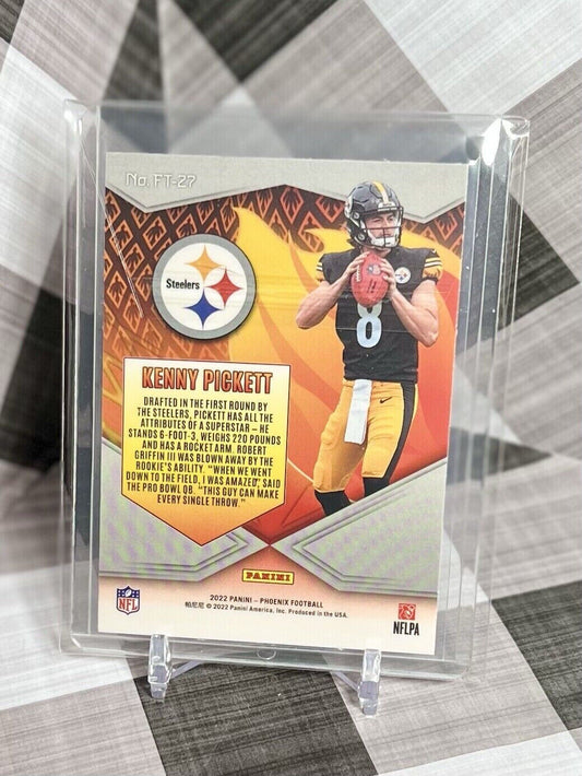 Kenny Pickett 2022 Panini Phoenix Flame Throwers Rookie #FT-27 - Steelers RC
