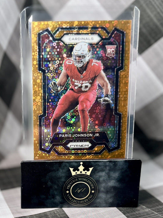 Paris Johnson Jr 2023 Panini Prizm Orange Disco Rookie #304 AZ Cardinals RC