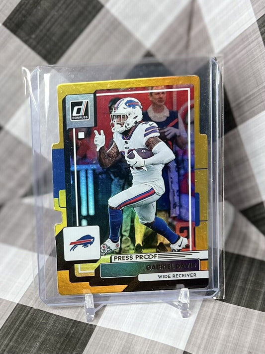 Gabriel Davis 2022 Panini Donruss Gold Press Proof /25 #112 - Buffalo Bills SP
