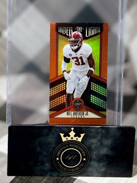 Will Anderson Jr 2023 Legacy Under The Lights 🍊 Optichrome Mini /125 #UL-WAJ TX