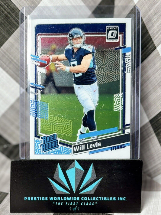 Will Levis 2023 Donruss Optic Base Rated Rookie #298 Tennessee Titans RC