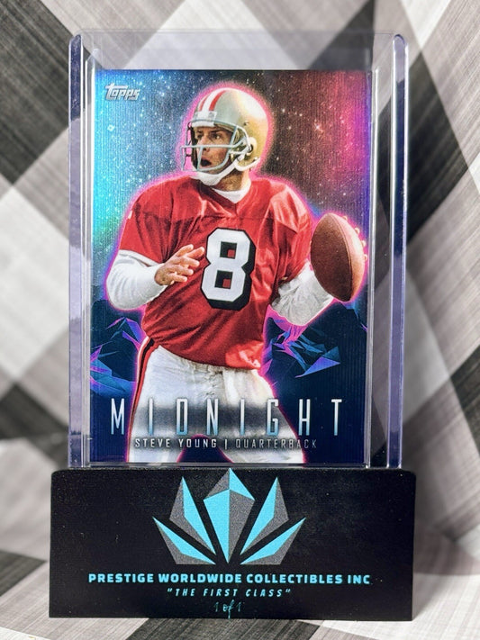 Steve Young 2023 Topps Composite Midnight Refractor #344 San Francisco 49ers