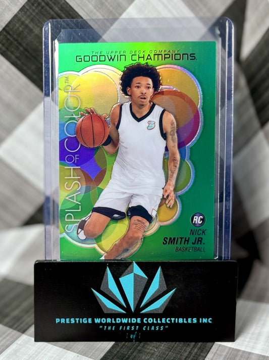 Nick Smith Jr. 2023 UD Goodwin Champions Splash Of Color Neon Green RC #SCP-78