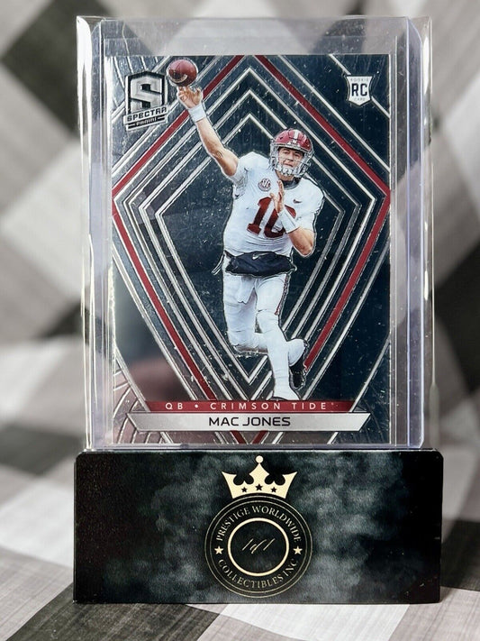Mac Jones 2021 Panini Chronicles Draft Picks Spectra Rookie #287 Alabama & Pats