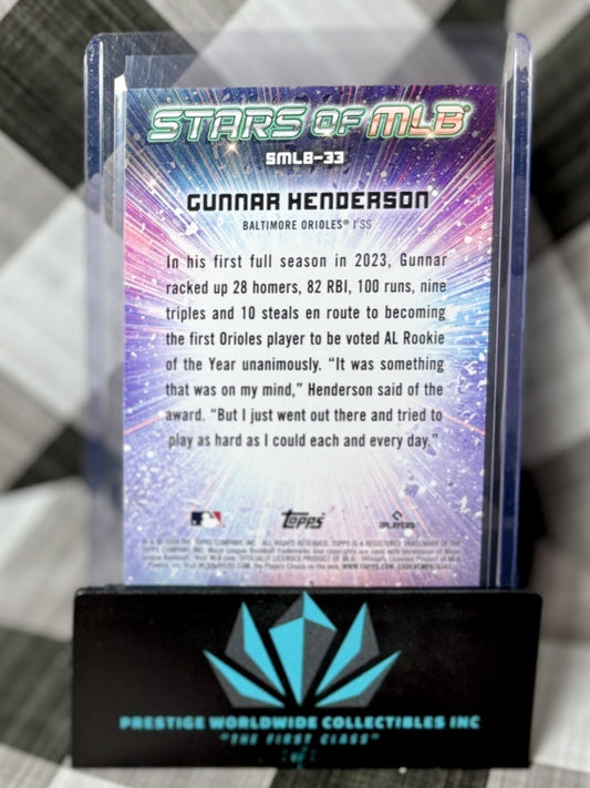 Gunnar Henderson 2024 Topps Series 2 Stars of MLB #SMLB-33 Baltimore Orioles