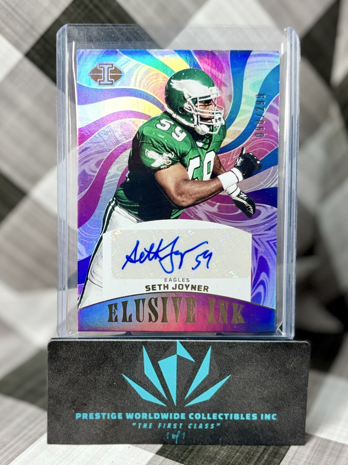 Seth Joyner 2023 Panini Illusions Elusive Ink Auto /299 #EI-SJO PHI Eagles HOF