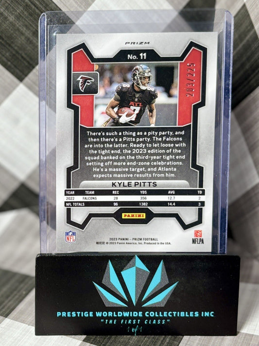 Kyle Pitts 2023 Prizm Purple Cracked Ice /225 #11 Atlanta Falcons SP
