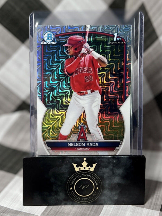 Nelson Rada 2023 Bowman Chrome 1st Mojo Refractor #BCP-132 LA Angels