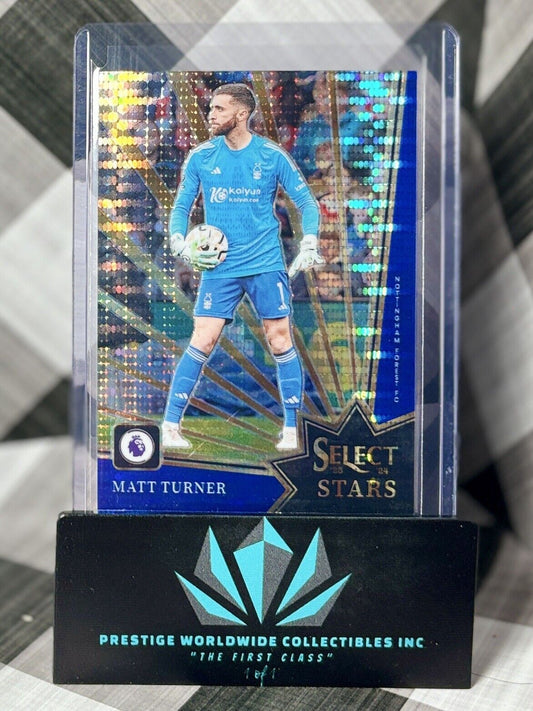 Matt Turner 2023-24 Select Premier League Stars Blue Pulsar #16 Crystal Palace