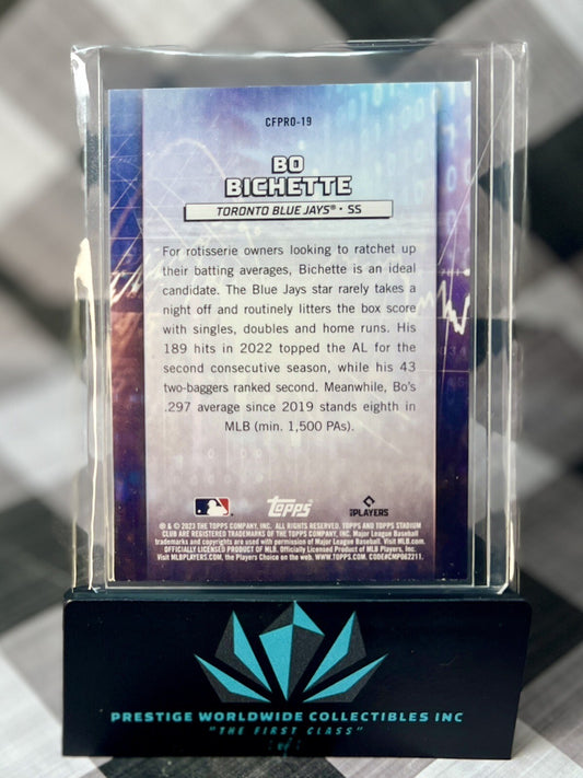 Bo Bichette 2023 Topps Stadium Club Chief Fantasy Professionals #CFPRO-19 TOR BJ