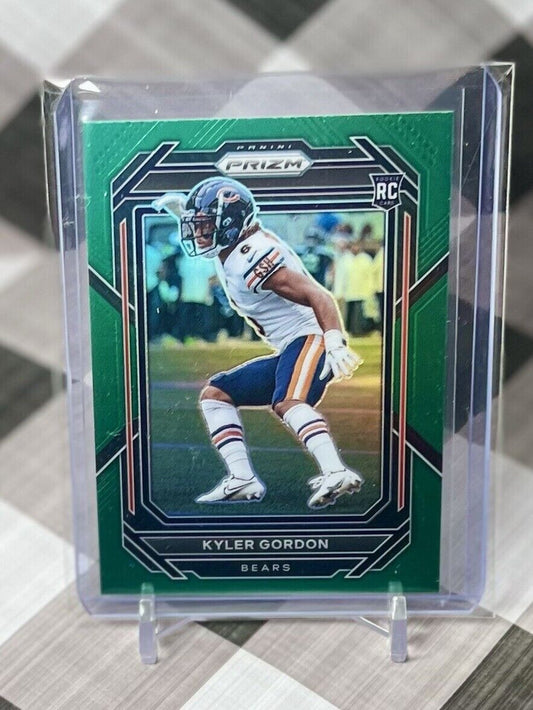 📈🔥Kyler Gordon 2022 Panini Prizm Green Prizm Rookie #385 Chicago Bears RC 📈🔥