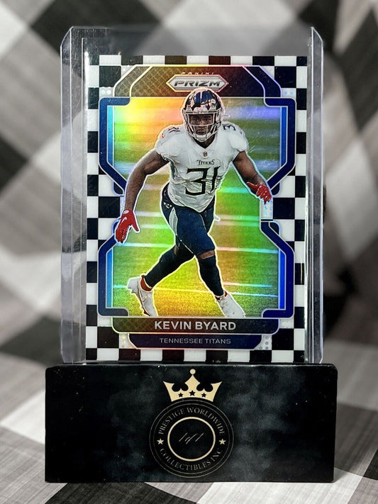 Kevin Byard 2021 Panini Prizm Black & White Checkerboard #8 TEN Titans SSP