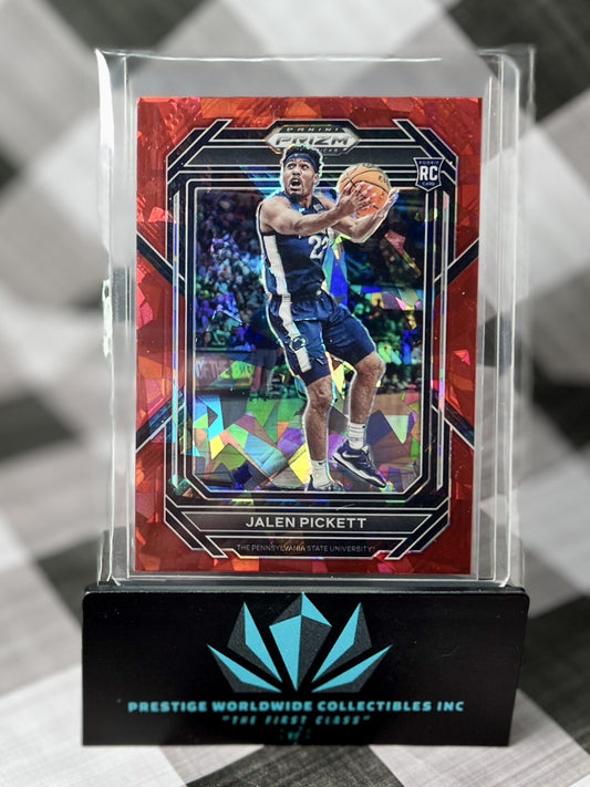 Jalen Pickett 2023 Prizm Draft Picks Rookie Red Cracked Ice #32 DEN Nuggets RC