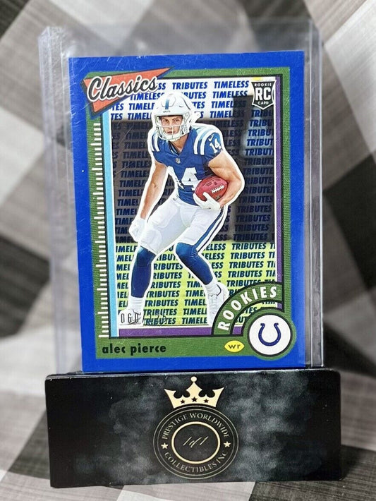 Alec Pierce 2022 Classics Timeless Tributes Blue Rookie /125 #180 - COLTS RC📈🔥