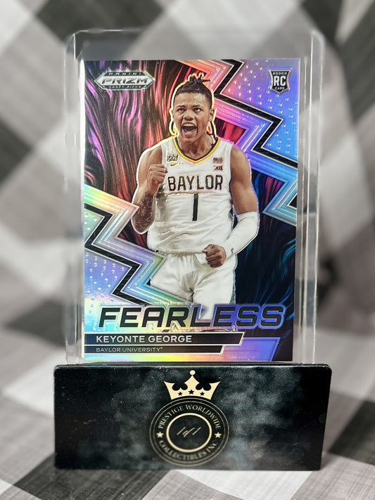 Keyonte George 2023 Prizm Draft Picks Rookie Fearless Holo Silver #14 Jazz & BU