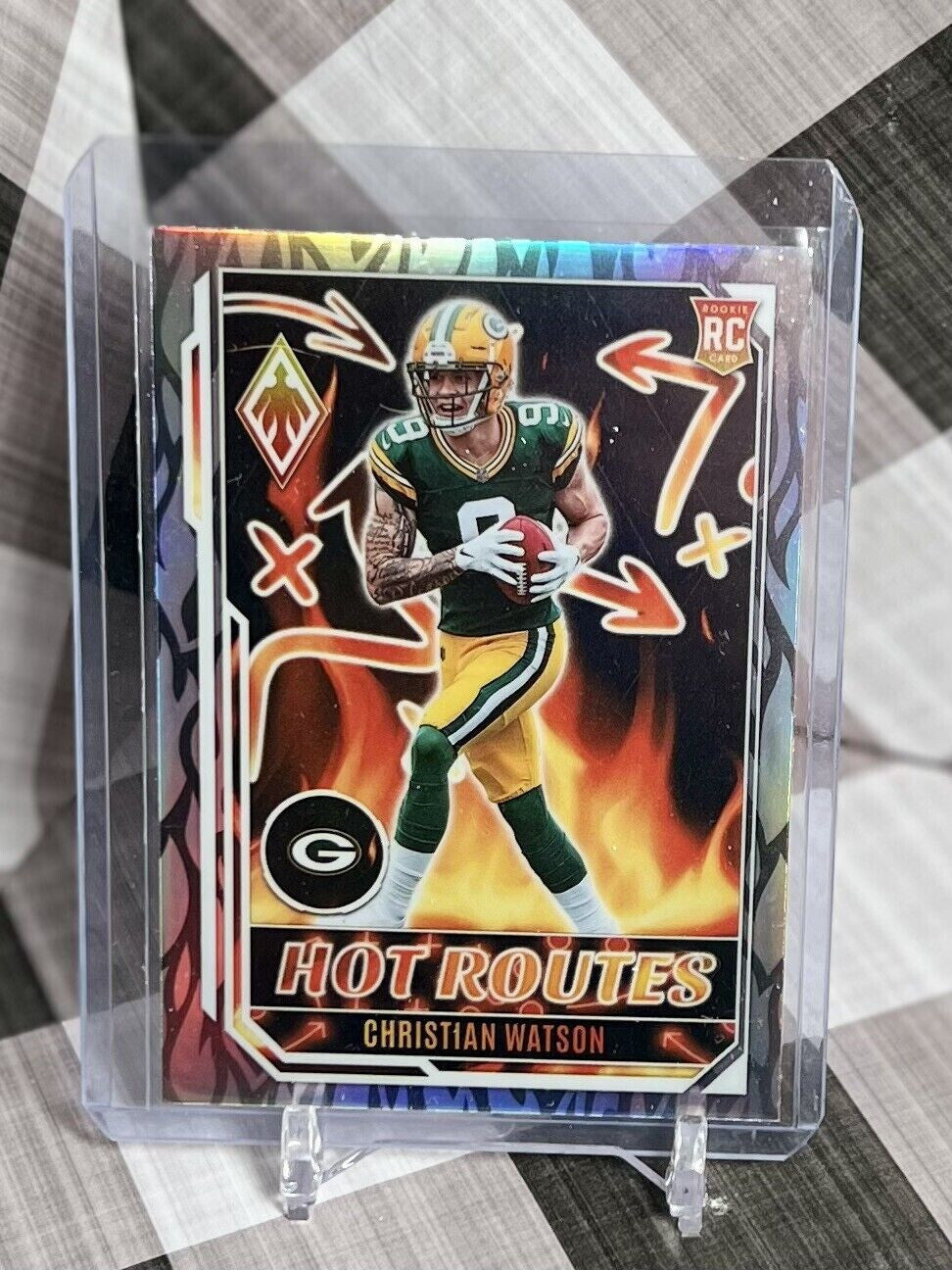 Christian Watson 2022 Phoenix Rookie Silver Hot Routes #HR-7 GB Packers RC