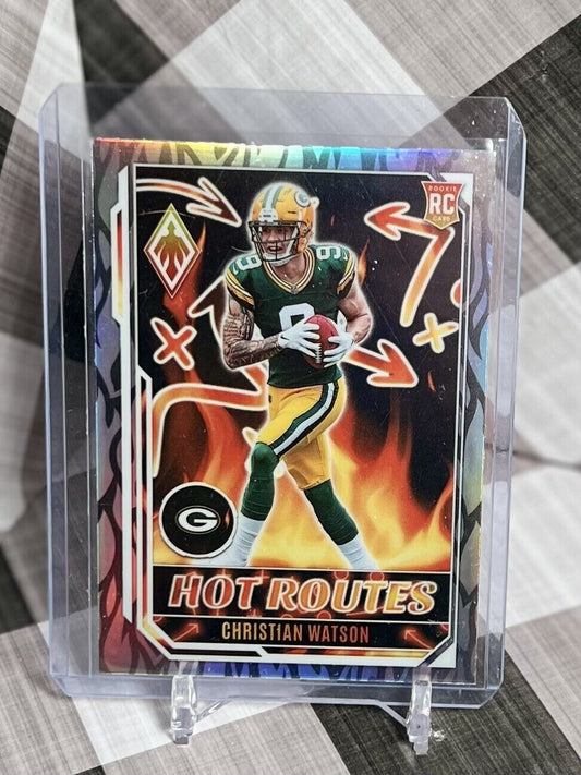 Christian Watson 2022 Phoenix Rookie Silver Hot Routes #HR-7 GB Packers RC
