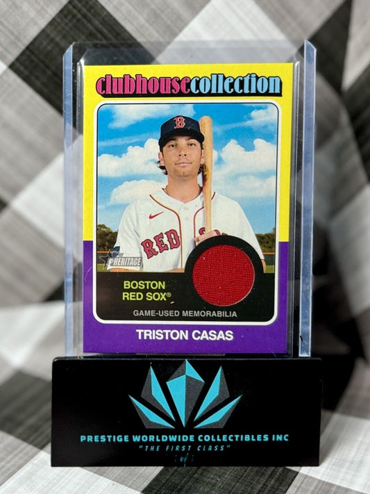 Triston Casas 2024 Topps Heritage Clubhouse Collection Patch #CCR-10 Red Sox