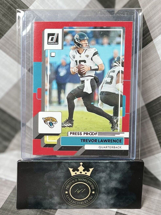 TREVOR LAWRENCE 2022 Donruss RARE PRESS PROOF RED SP #61 - JACKSONVILLE JAGUARS