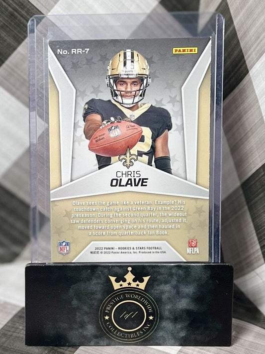 CHRIS OLAVE 2022 Panini Rookies & Stars Rookie Rush Insert #RR-7 - SAINTS RC
