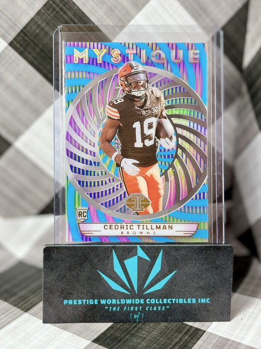 Cedric Tillman 2023 Illusions Mystique Rookie Light Blue /299 #4 CLE Browns RC