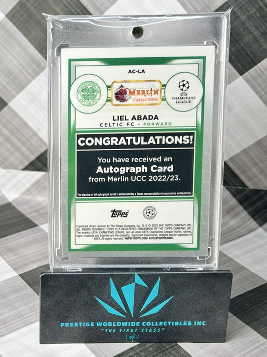Liel Abada 2022 Topps Finest UEFA Champions League Refractor Auto #ALA Celtic FC
