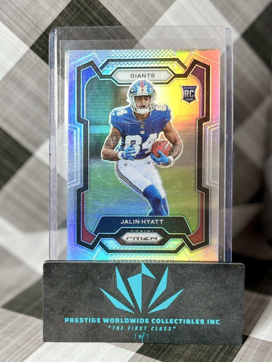 Jalin Hyatt 2023 Panini Prizm Silver Prizm Rookie #378 New York Giants RC