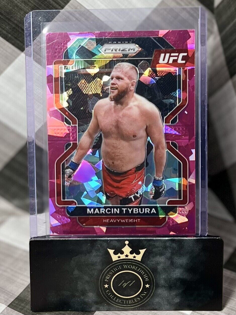 Marcin Tybura 2022 Panini Prizm UFC Exclusive Pink Cracked Ice #140 MMA SP