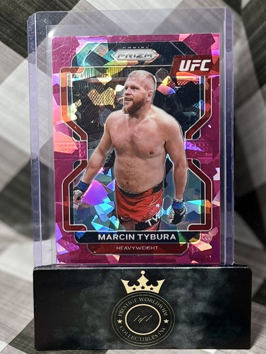 Marcin Tybura 2022 Panini Prizm UFC Exclusive Pink Cracked Ice #140 MMA SP