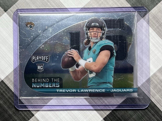 Playoff Football TREVOR LAWRENCE RC Behind the Numbers  #BTN-TLR Jaguars