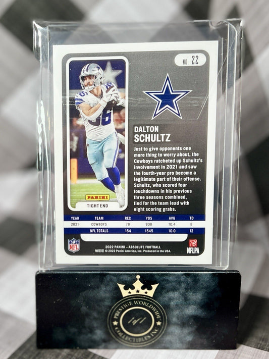 Dalton Schultz 2022 Panini Absolute Blue Diamonds /99 #22 Dallas Cowboys SP
