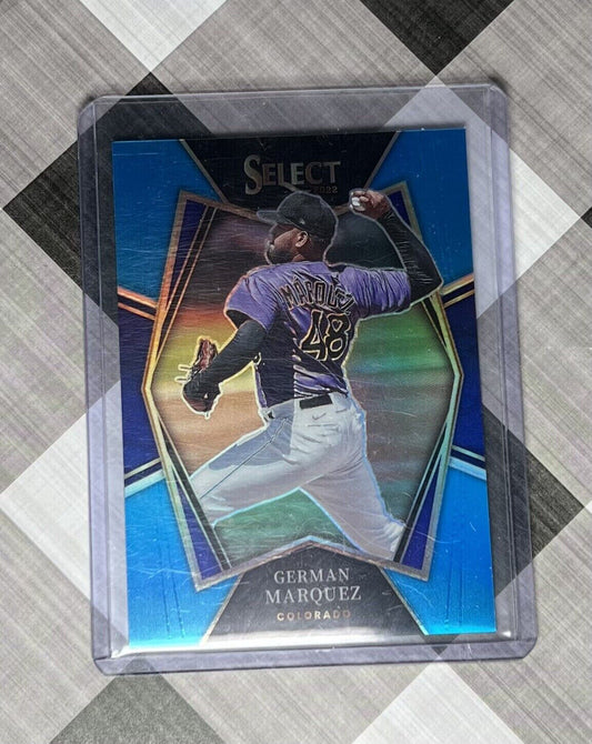 2022 Select Baseball GERMAN MARQUEZ LIGHT BLUE PRIZM PREMIER LEVEL #’d 72/149