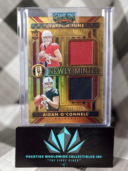 Clayton Tune Aiden Oâ€™Connell 2023 Gold Standard Newly Minted Rookie /199 #NMD-10