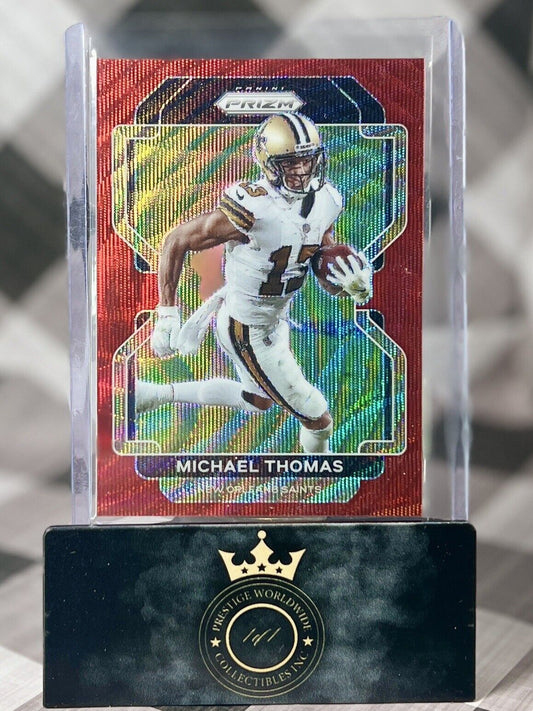 Michael Thomas 2021 Panini Prizm Red Wave /149 #301 New Orleans Saints