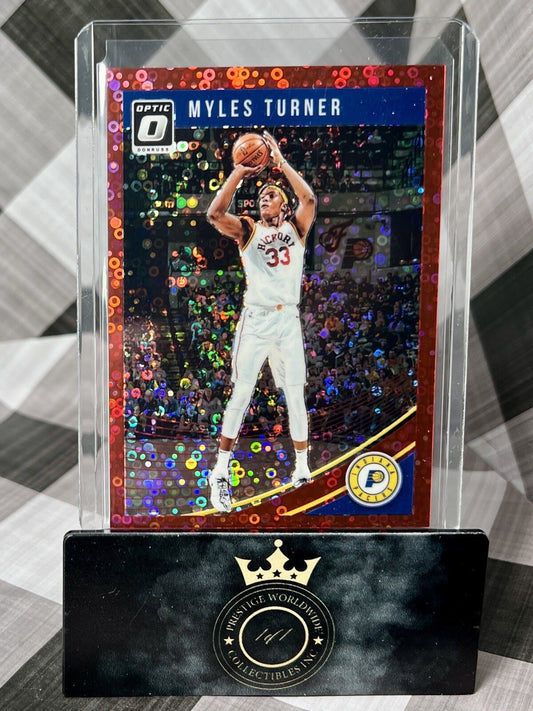 Myles Turner 2018-19 Panini Donruss Optic Red /99 #142 Indiana Pacers SP