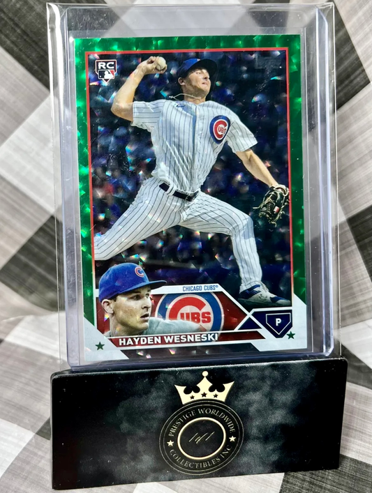 Hayden Wesneski 2023 Topps Green Foil Rookie /499 #638 - CHI Cubs