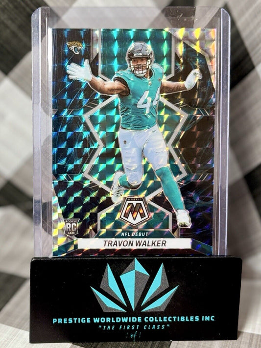 Travon Walker 2022 Panini Mosaic Genesis Prizm Rookie Case Hit #286 Jaguars RC