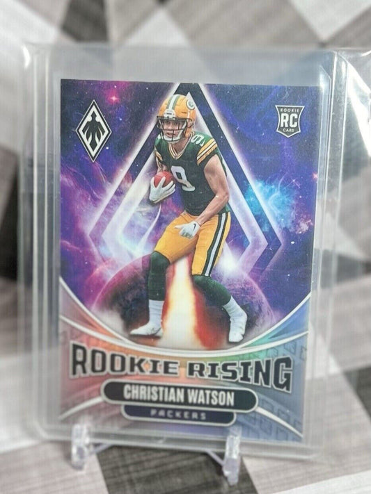 Christian Watson 2022 Panini Phoenix NFL #RIS-9 Rookie Rising Silver PACKERS RC