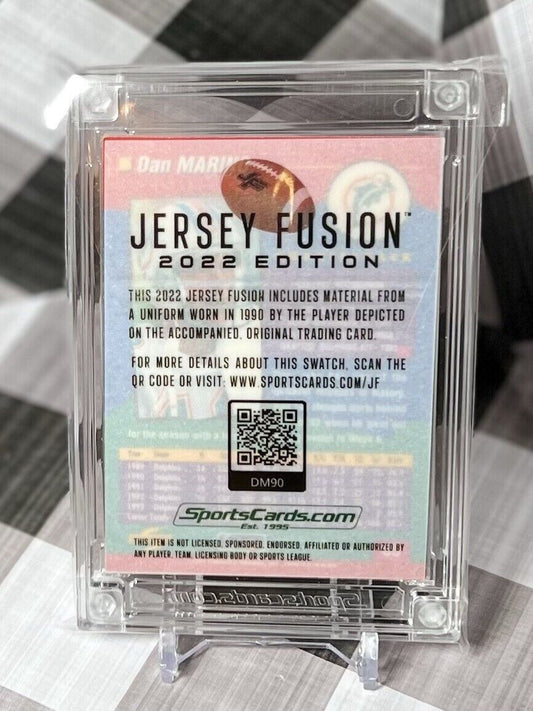 Dan Marino 2022 Jersey Fusion 1990 Score Game Used Jersey 1990 - Dolphins Patch