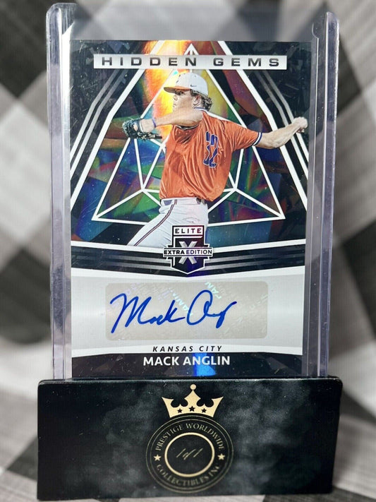 MACK ANGLIN 2022 PANINI ELITE EXTRA EDITION HIDDEN GEMS HOLO AUTO #HG-MA ROYALS