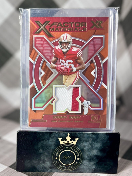 Danny Gray 2022 XR X-Factor Materials Rookie /25 #XFM-DG San Francisco 49ers RC