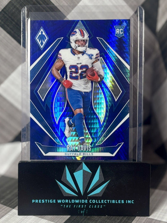 Ray Davis 2024 Phoenix Blue Hyper Rookie /70 #233 Buffalo Bills RC