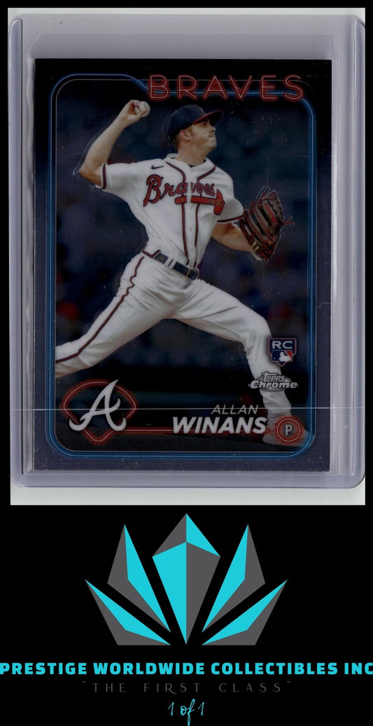 Allan Winans 2024 Topps Chrome Rookie #249 Atlanta Braves Rookie