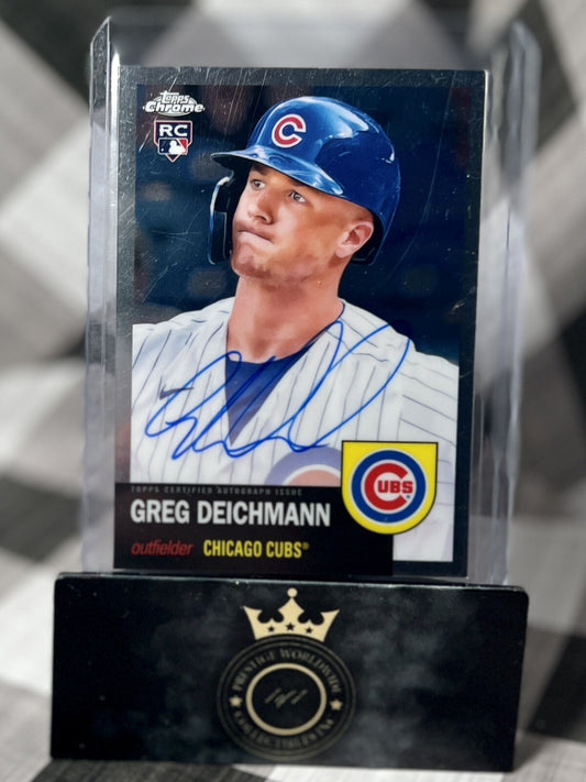 Greg Deichmann 2022 Topps Chrome Platinum Anniversary Rookie Auto #CPA-GD Cubs