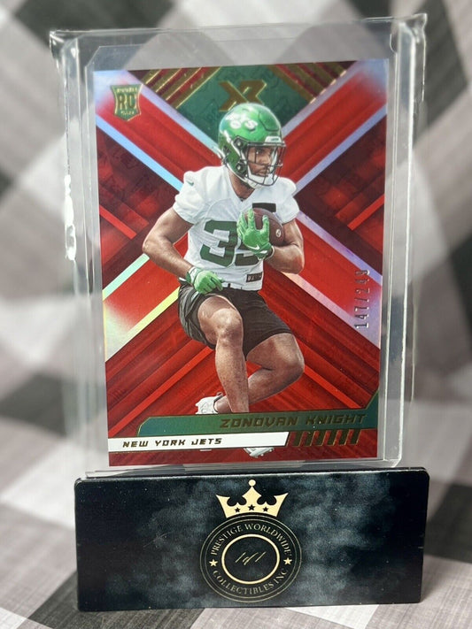 Zonovan Knight 2022 Panini XR Red Rookie /249 #165 New York Jets SP RC