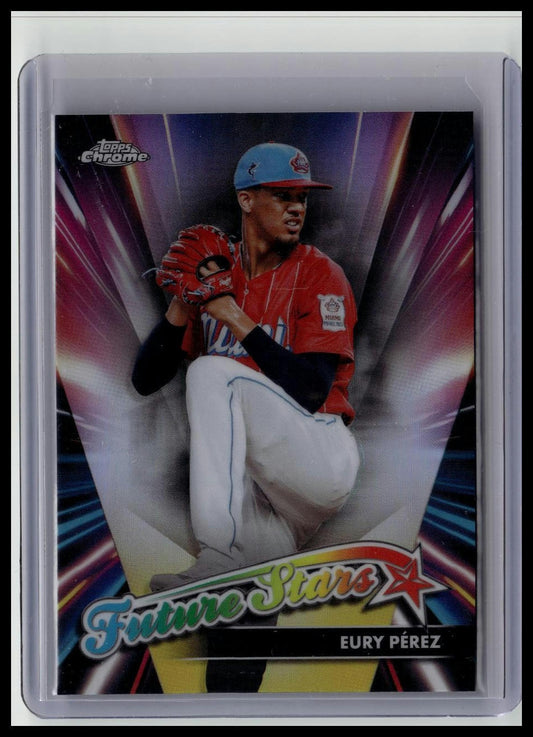Eury PÃ©rez 2024 Topps Chrome Future Stars #FS-11 Miami Marlins