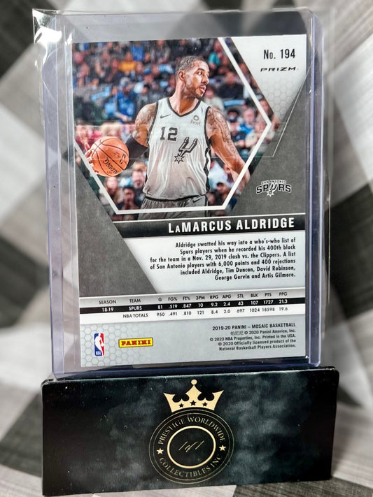 Lamarcus Aldridge 2019-20 Mosaic Genesis SSP #194 - Spurs