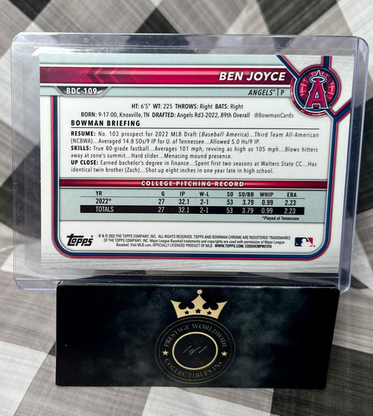 Ben Joyce 2022 Bowman Chrome 1st #BDC-109